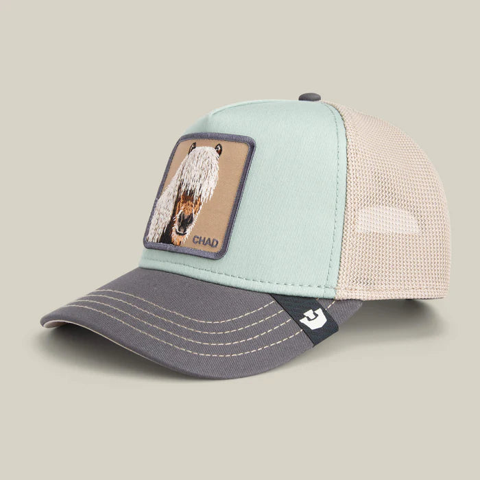 Gorra estilo Trucker con parche bordado de Goorin Bros Caballo chad