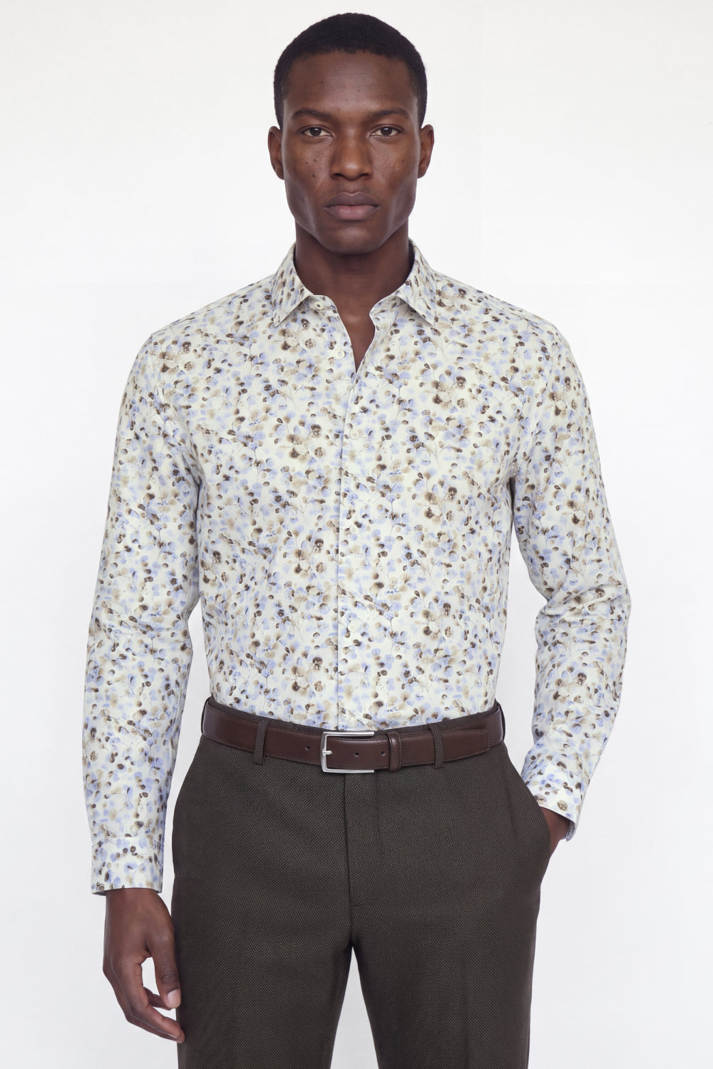 CAMISA J&J BLAPARKER ESTAMPADO SLIM FIT WHITE