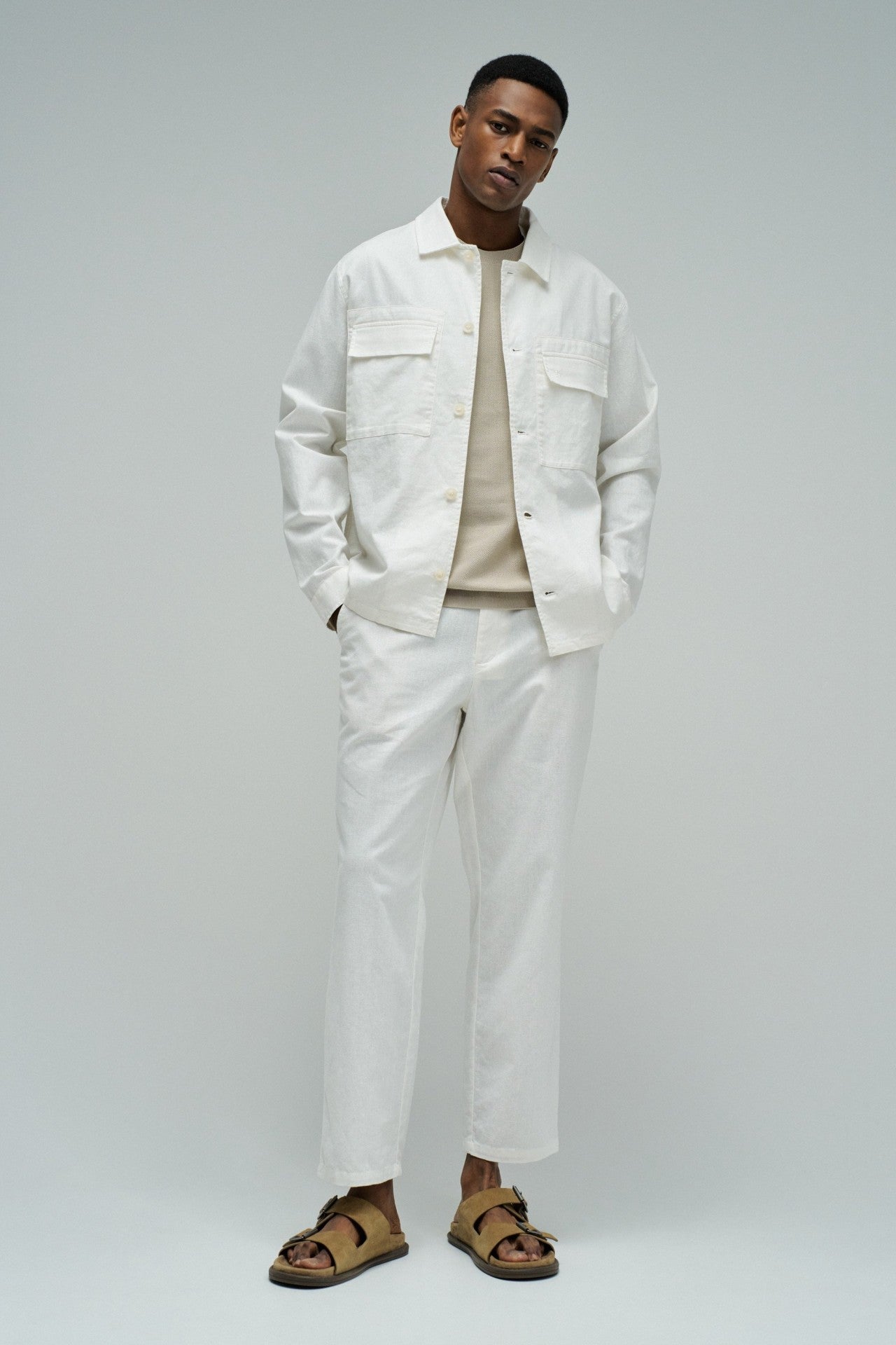 PANTALONES JOGGERS CON LINO