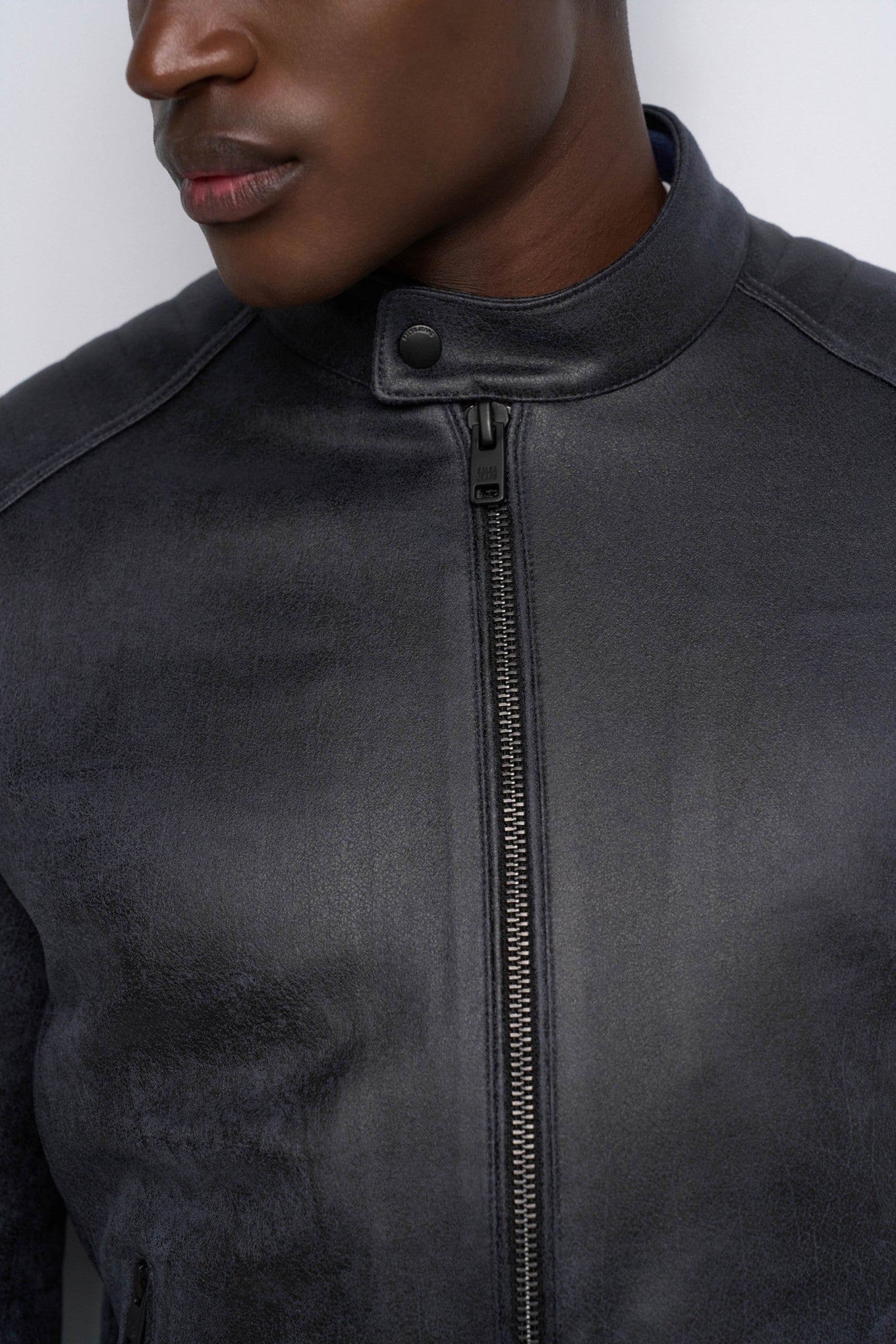 New CAZADORA BIKER EFECTO CUERO