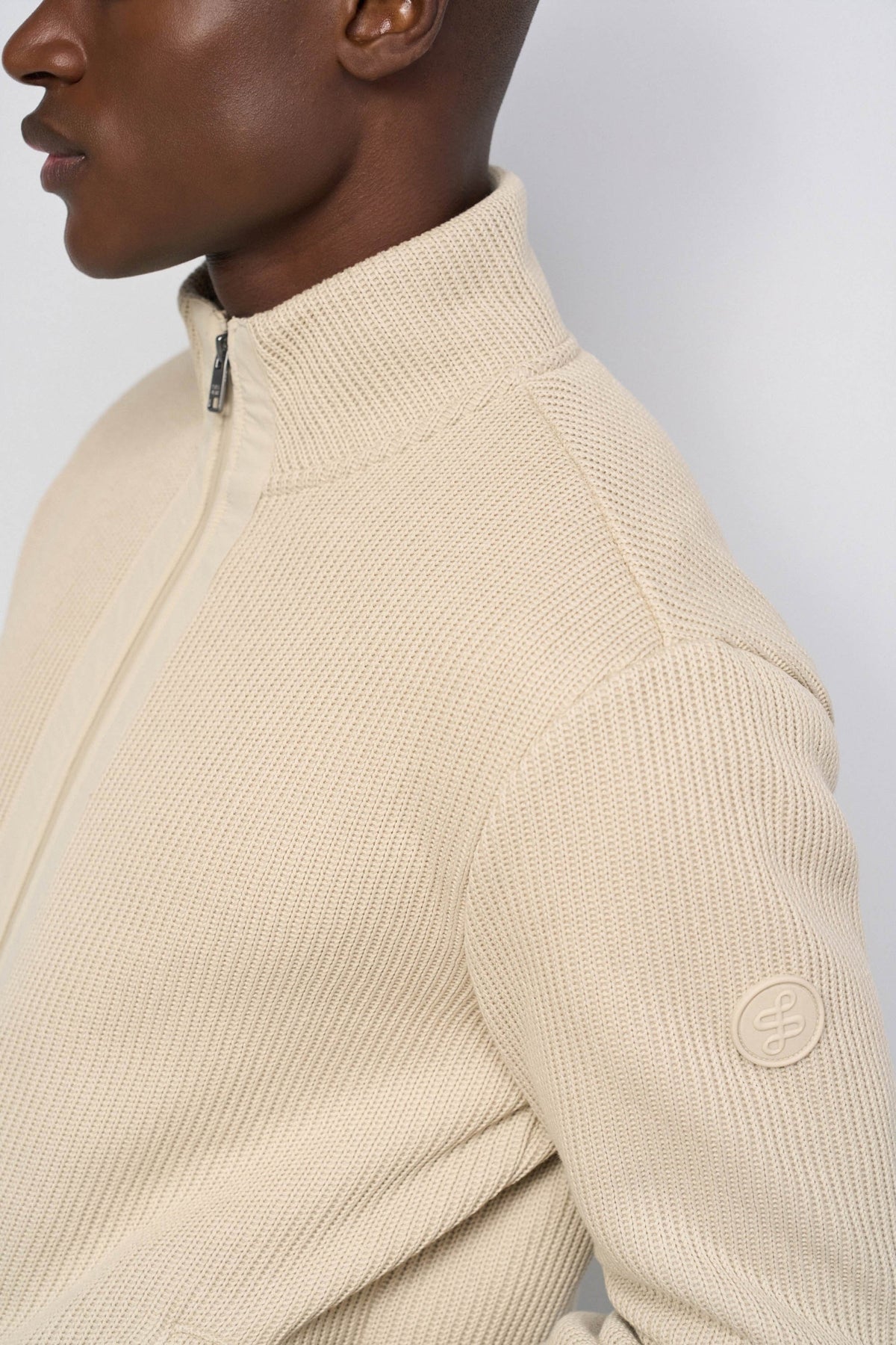 Chaqueta Salsa Bomber de punto Beige