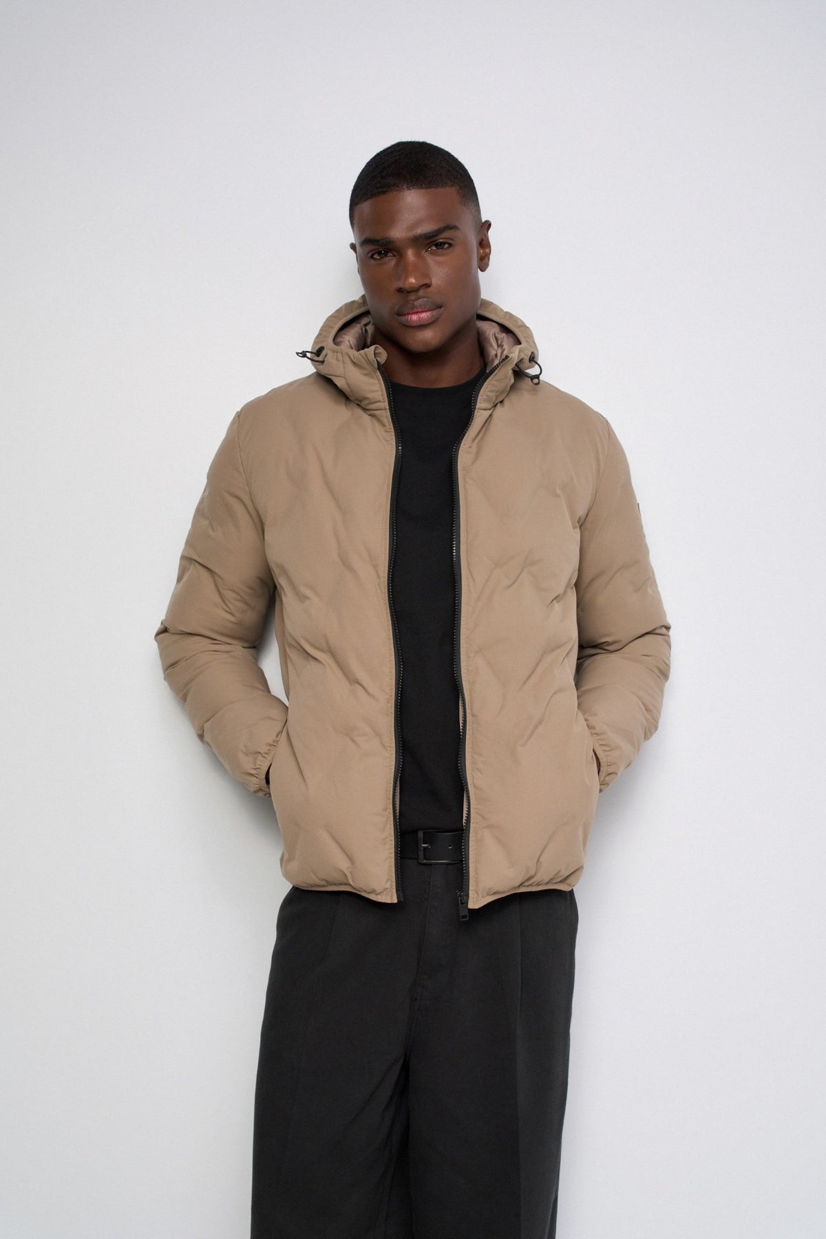 Chaqueta acolchada beige Salsa Jeans