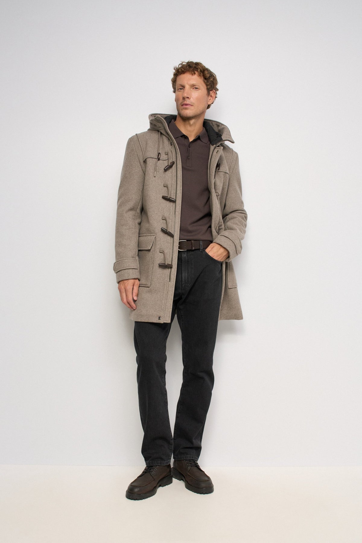 Abrigo Salsa estilo canadiense color topo