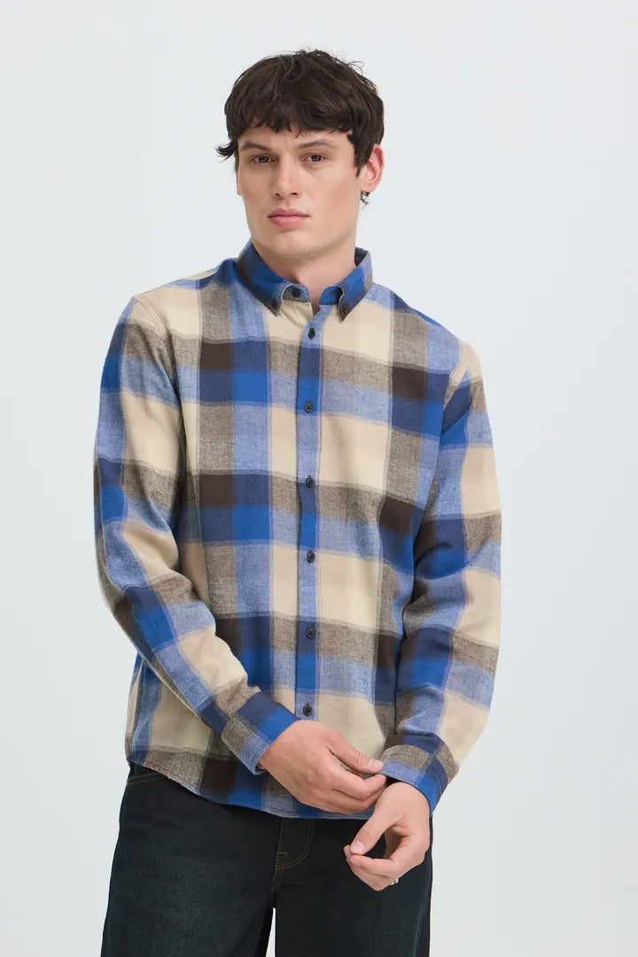 Long sleeve Camisa de Blend de cuadros