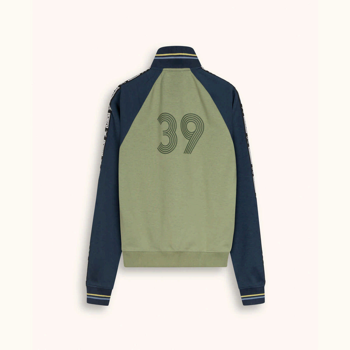 Chaqueta Deportiva Estilo Vintage Regular Fit Verde Oliva y Azul Marino JACKET SCUDETTO OIL