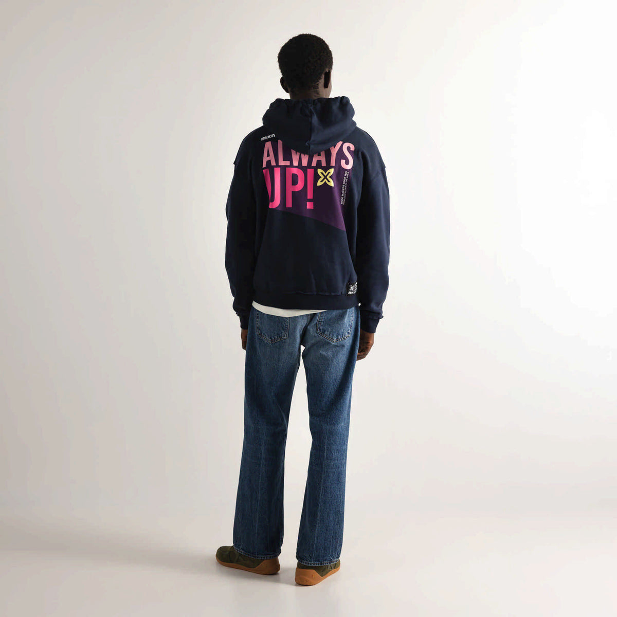 Sudadera Con Capucha Oversize Azul Marino Estampado Trasero HOODIE UP! NAVY