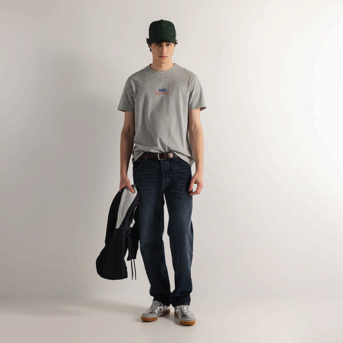 Camiseta Algodón Orgánico Manga Corta Gris | REGULAR T-SHIRT OLIMPIC GREY