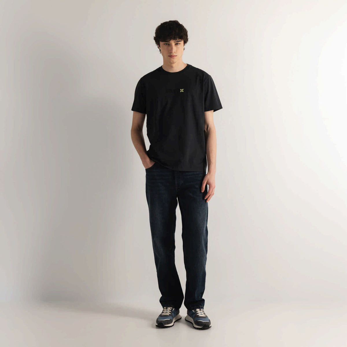 Camiseta Algodón Orgánico Manga Corta Gris Antracita REGULAR T-SHIRT KICK ANTHRACITE