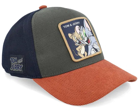 Tom & Jerry Blue/Green/Brown A-Frame Trucker