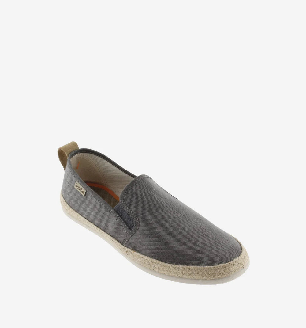 Zapatillas Victoria André elásticos lona lavada Gris