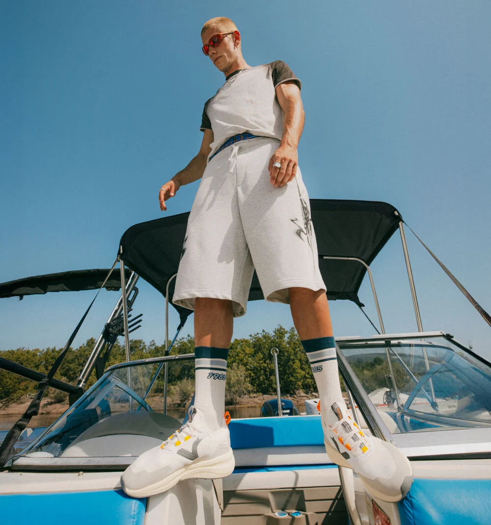 Zapatillas Victoria Loom Urban Marino Blanco