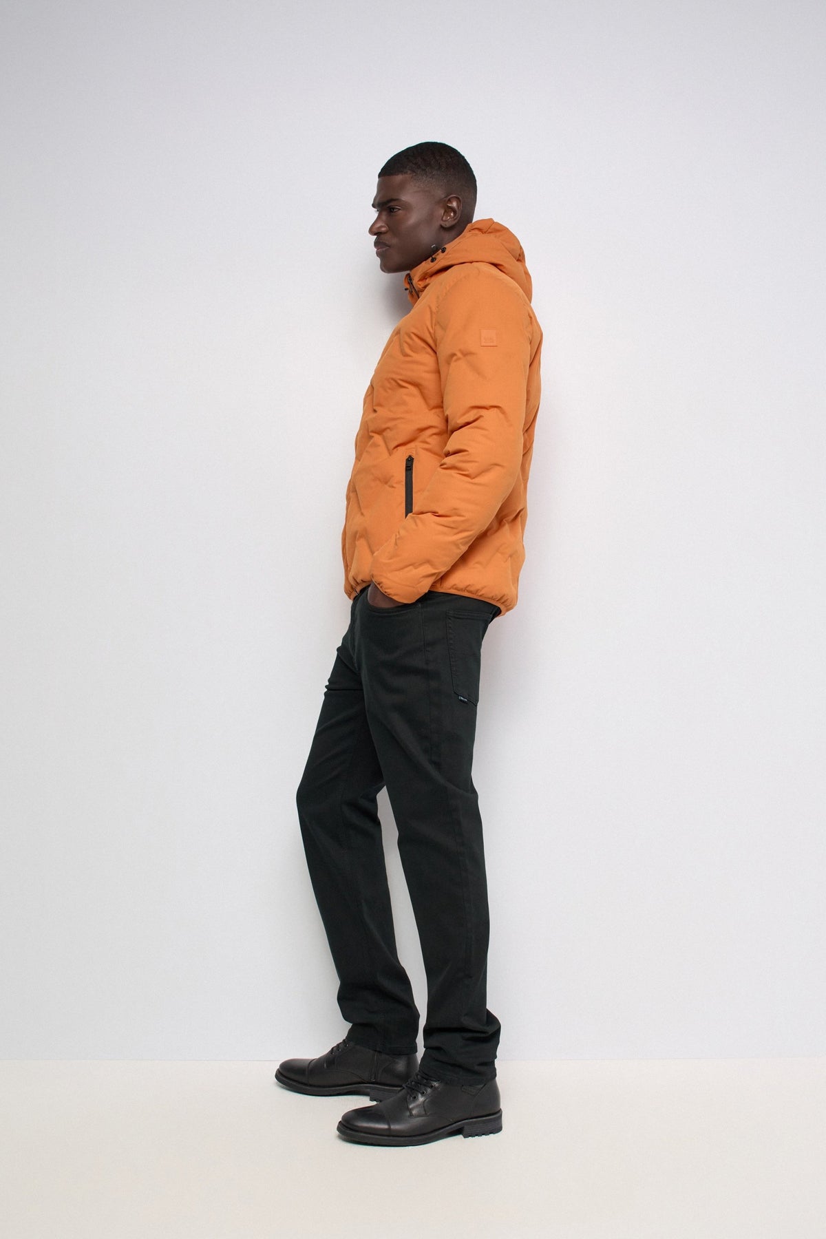 Chaqueta acolchada Salsa Puffer con capucha Naranja