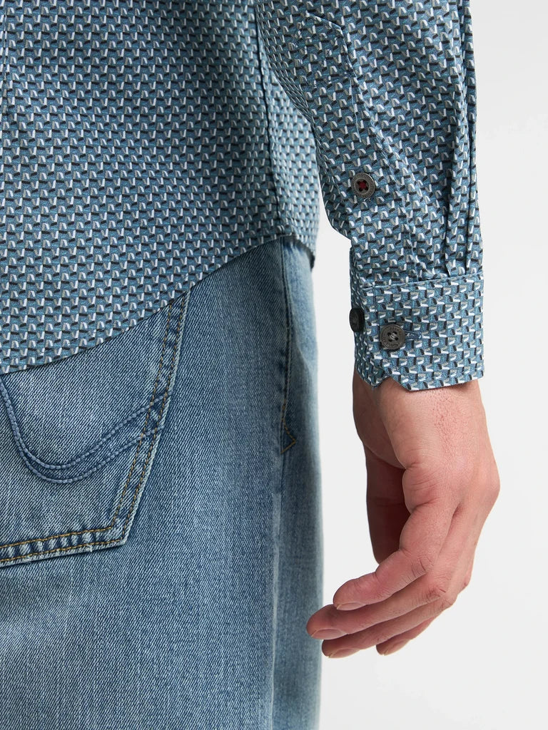 Camisa entallada con microestampado millworks