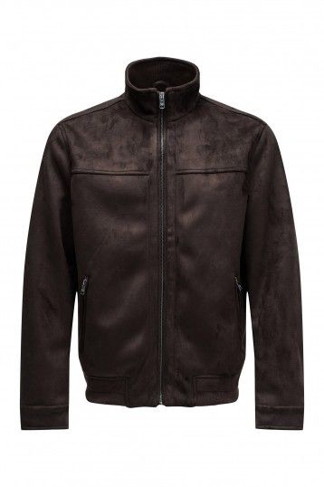 SUEDE BOMBER JACKET