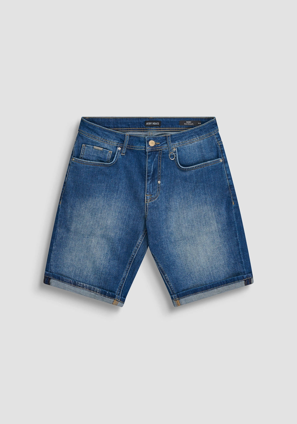 PANTALONES CORTOS SKINNY FIT «RANDY» DE TEJIDO VAQUERO ELÁSTICO