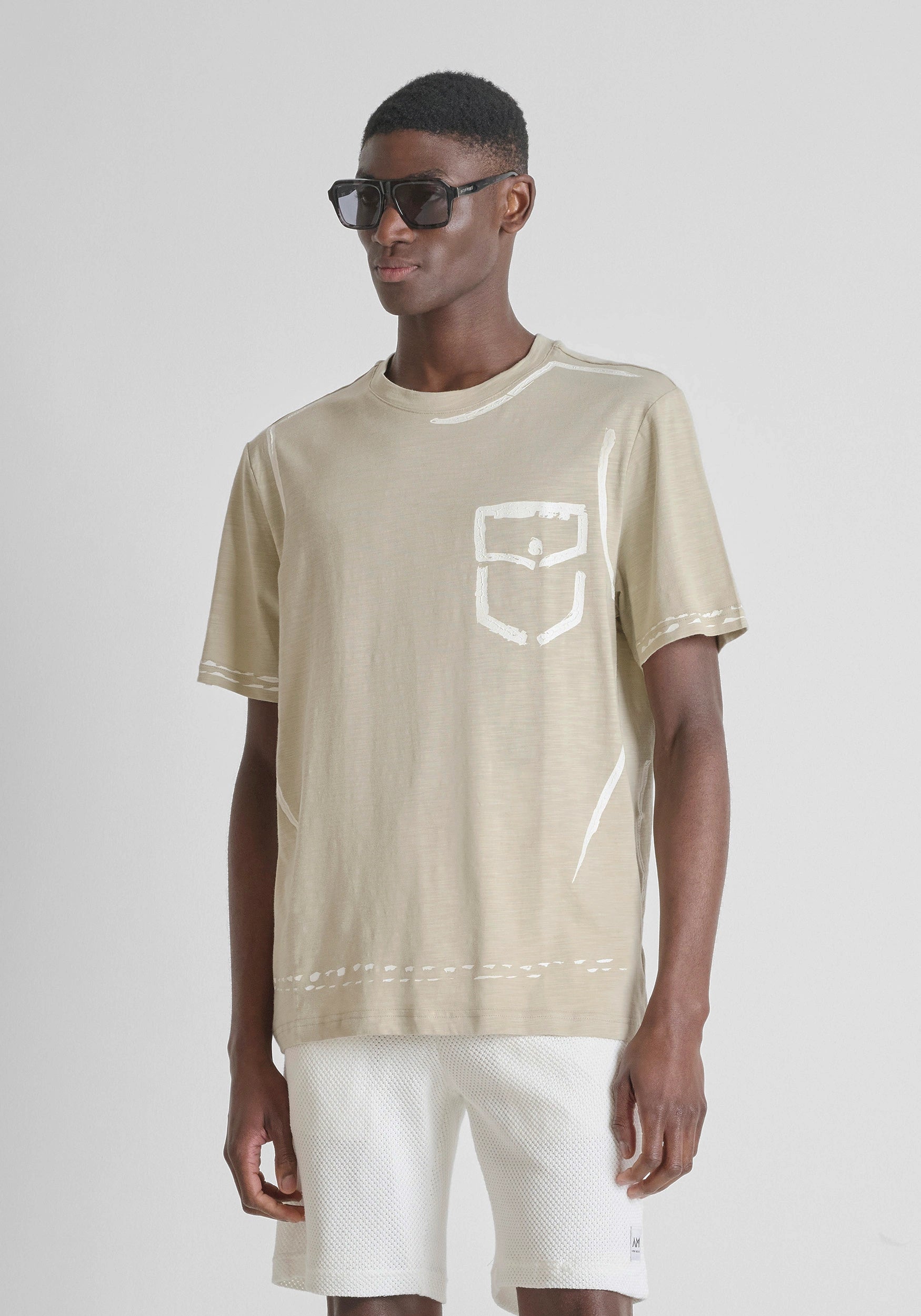 CAMISETA ANTONY MORATO ESTAMPADA BEIGE