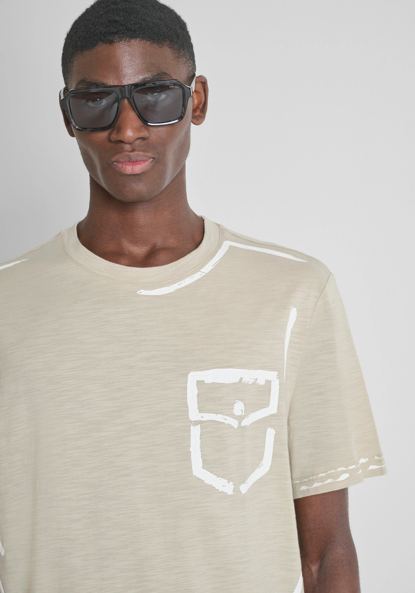 CAMISETA ANTONY MORATO ESTAMPADA BEIGE