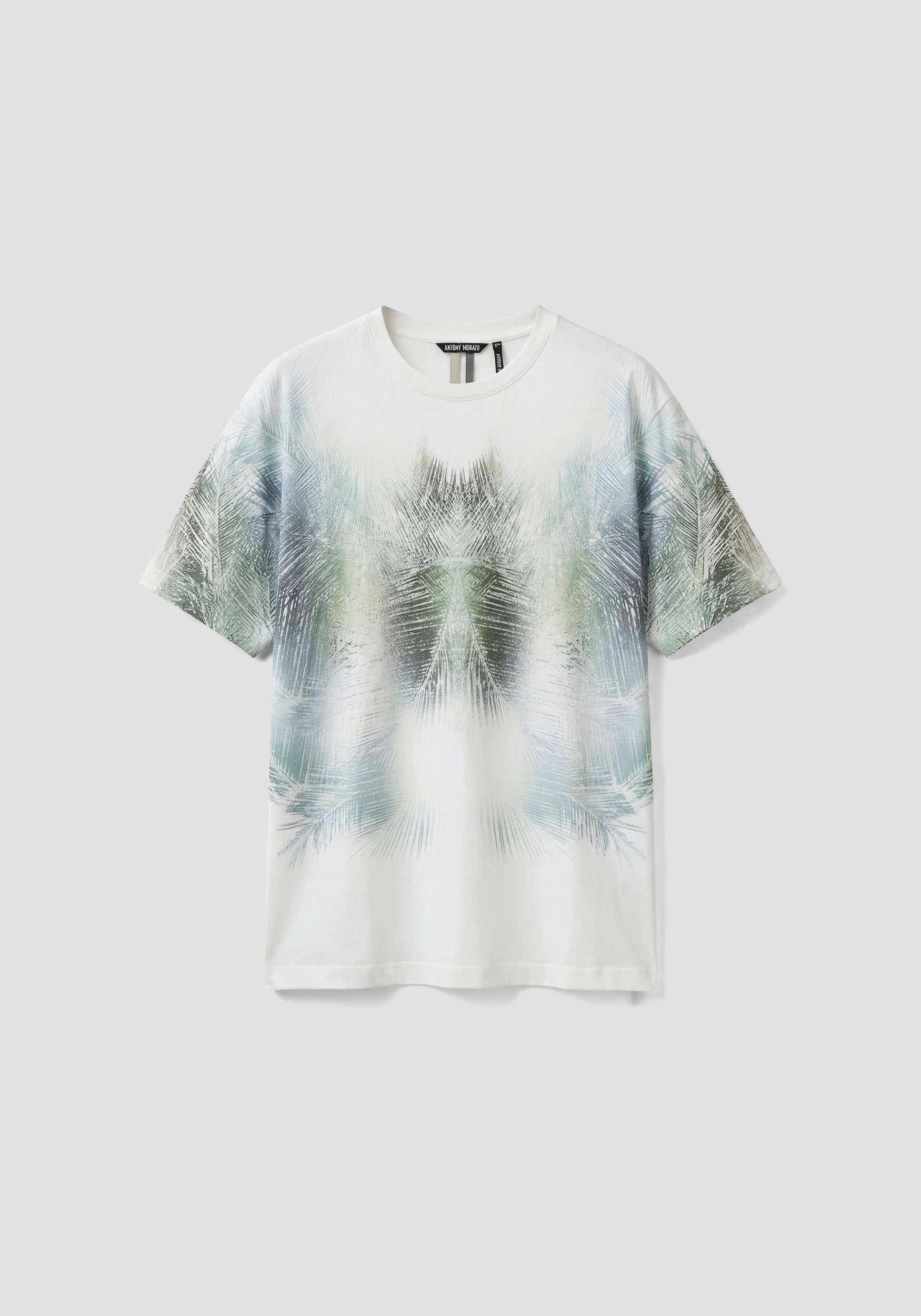 CAMISETA REGULAR FIT DE PUNTO DE ALGODÓN CON ESTAMPADO ABSTRACTO