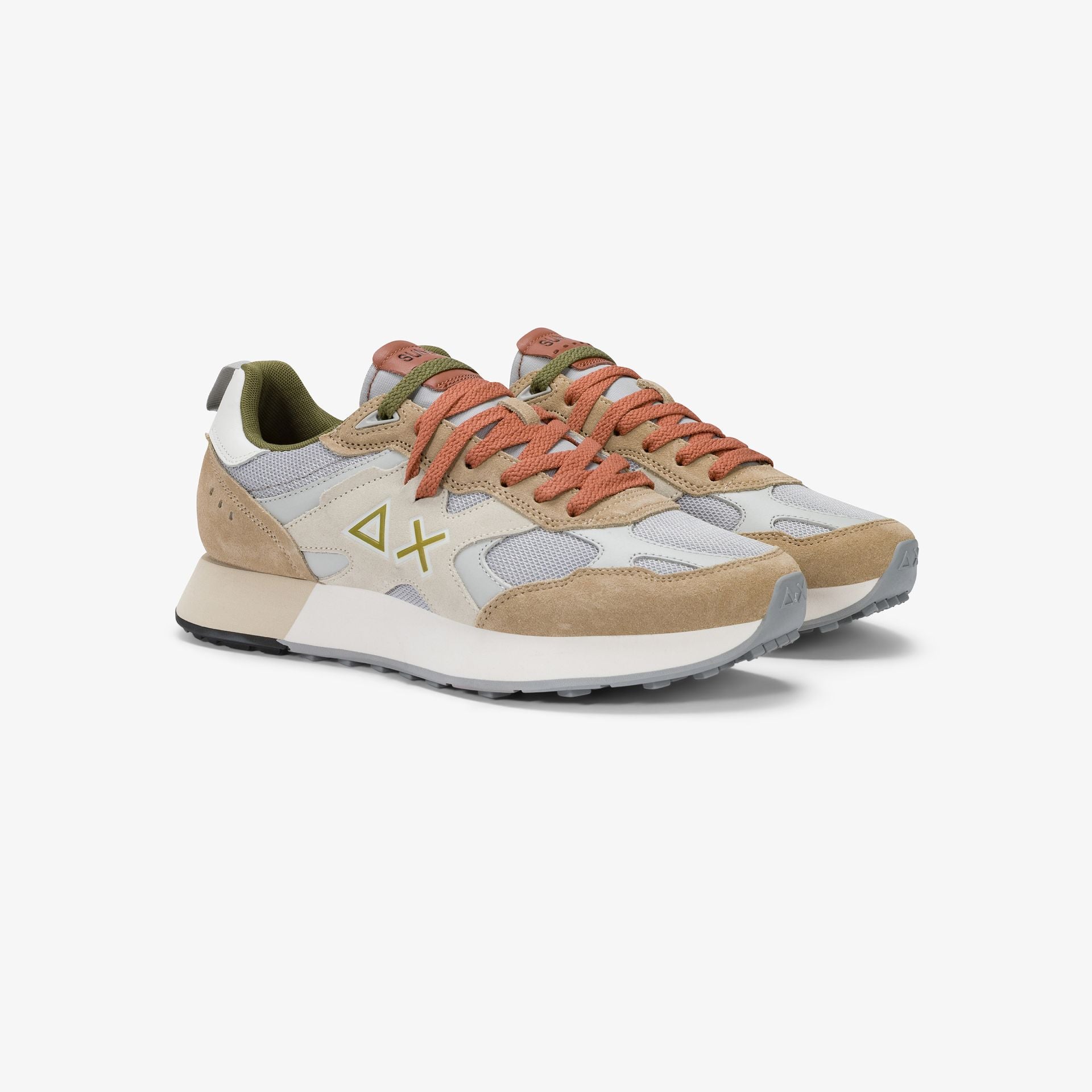 Zapatillas deportivas beige Jaki Outdoor de nailon y ante