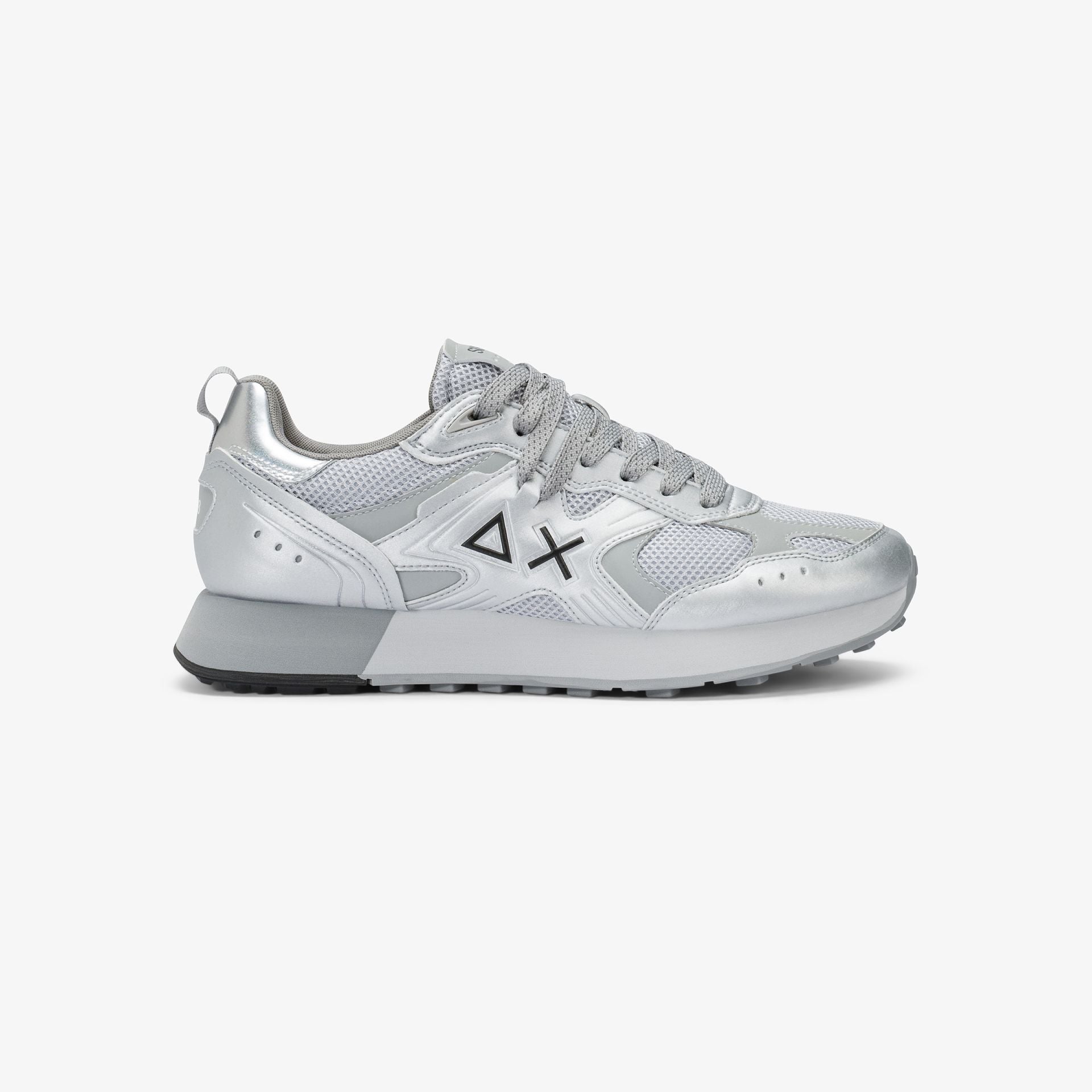 Zapatillas Silver Jaki 2.0 de malla plateada