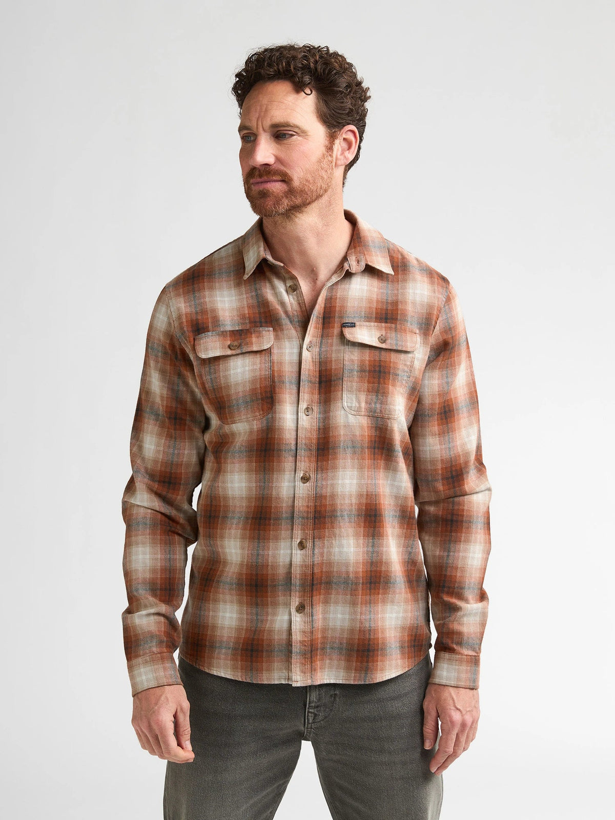 Camisa de cuadros descoloridos ironline