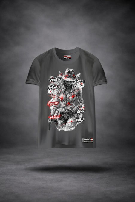 Camiseta Lasal Fearless gris