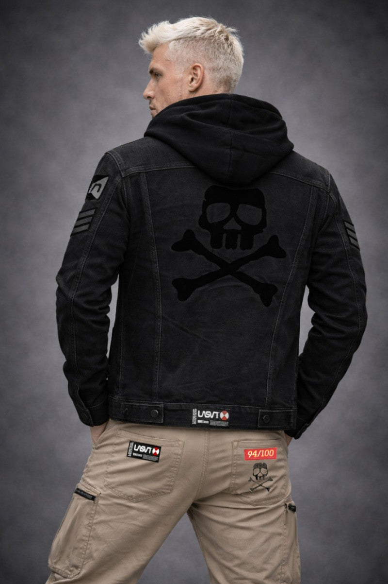 Cazadora vaquera de hombre LaSaL BLACK WOLF negro