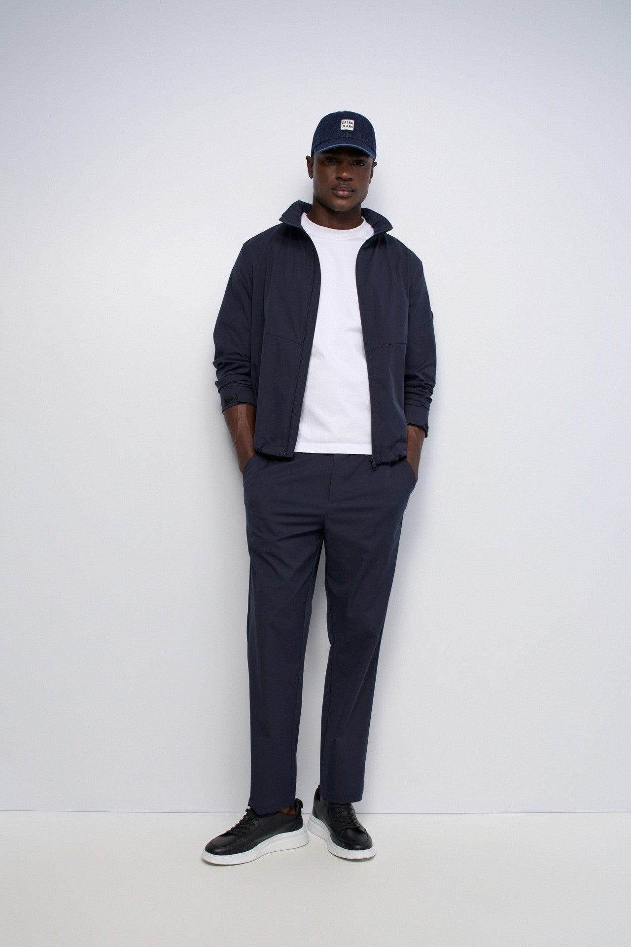Pantalón chino Salsa Jogger Coolmax marino