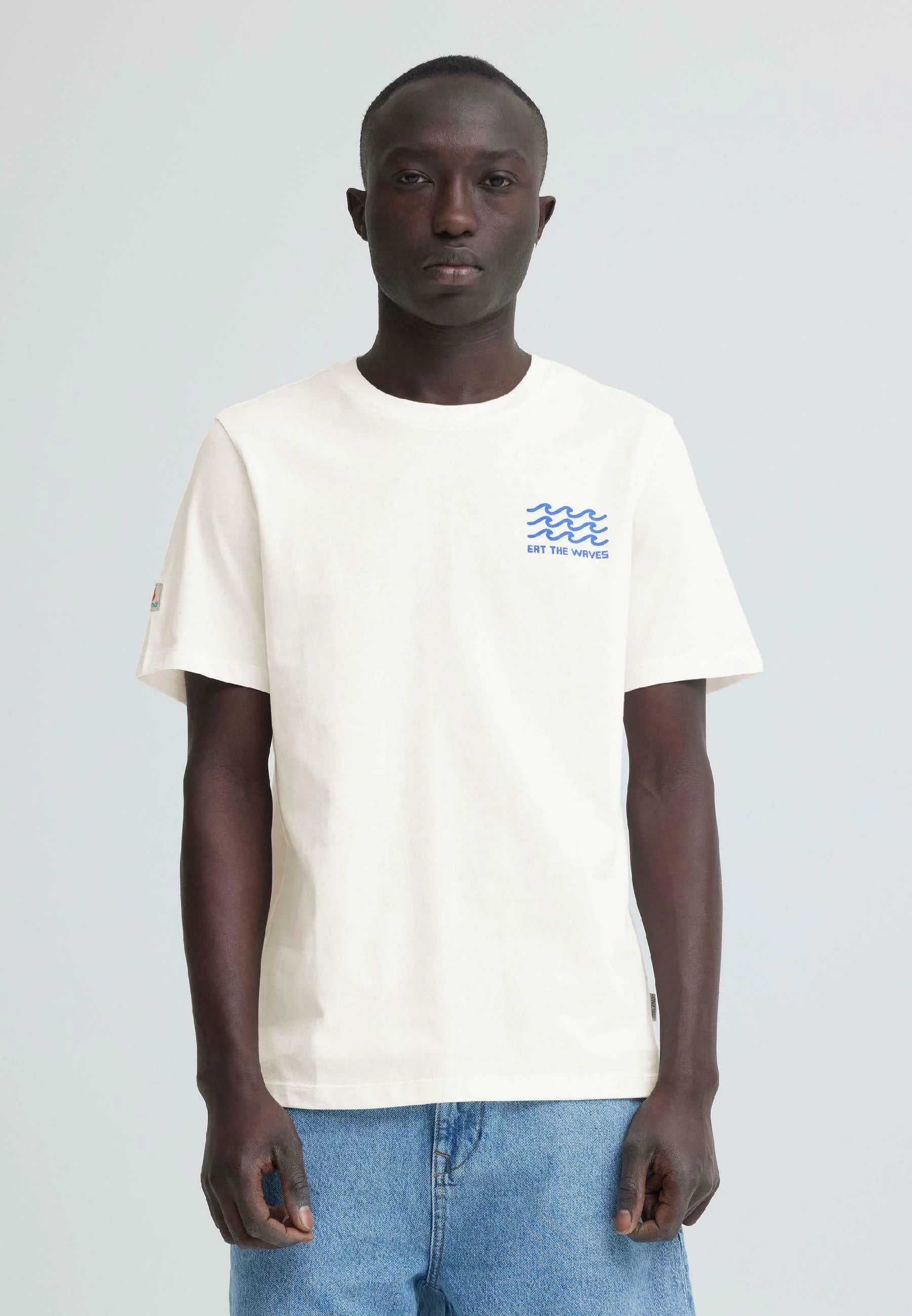 BHSUN BACKPRINT - Camiseta estampada - snow white