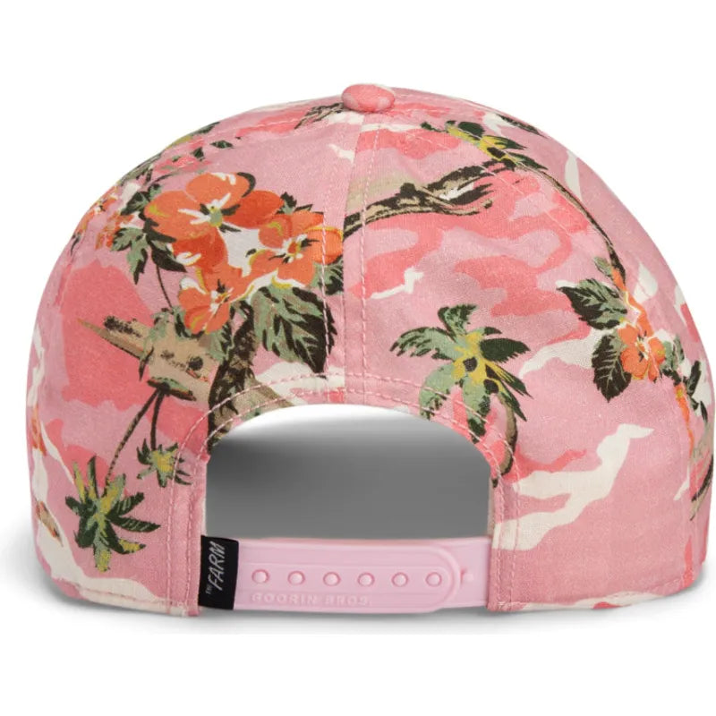 Gorra curva rosa snapback flotador flamenco Floater Randy Souse Git Salty Rim The Farm de Goorin Bros.