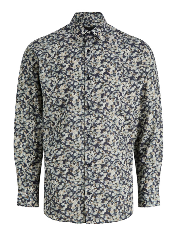 CAMISA J&J BLAPARKER ESTAMPADO SLIM FIT ACIENT SCROLL