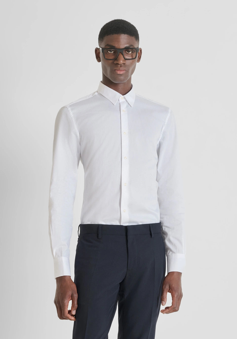 CAMISA SLIM FIT «NAPOLI» DE 100 % ALGODÓN