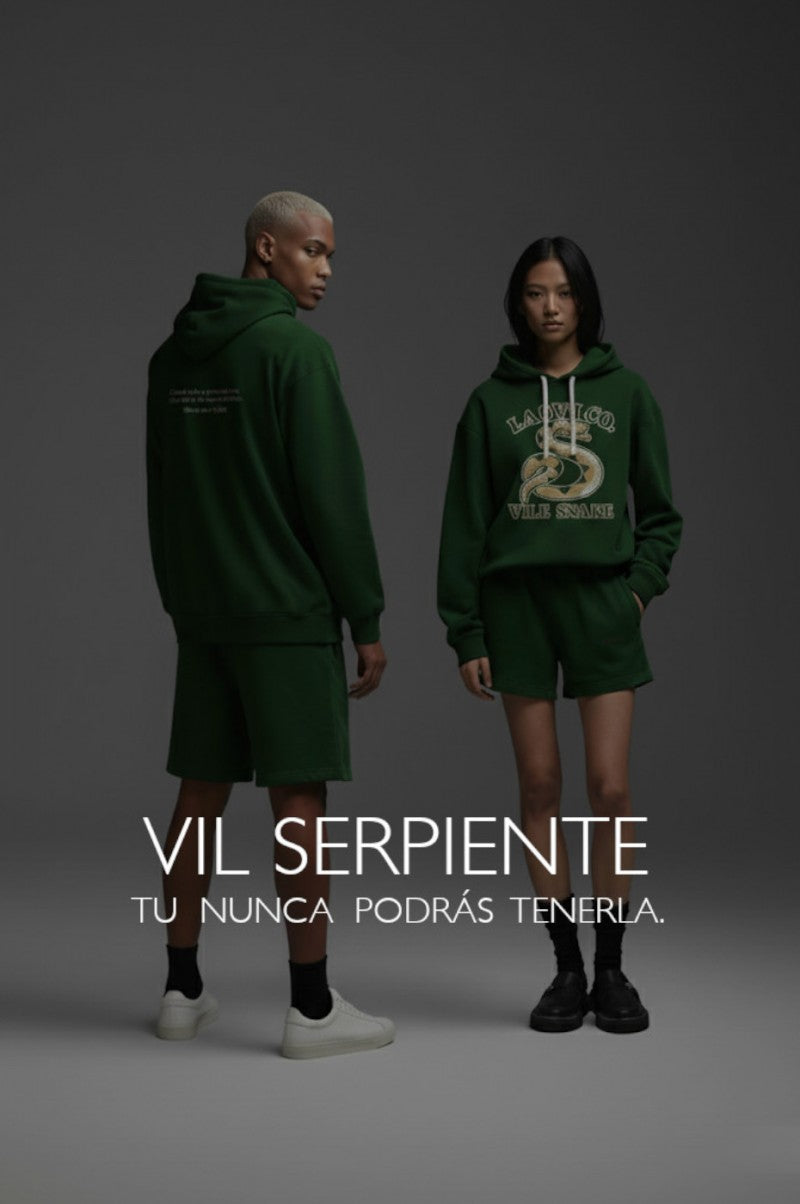 Sudadera de hombre LaSaL SNAKE verde botella