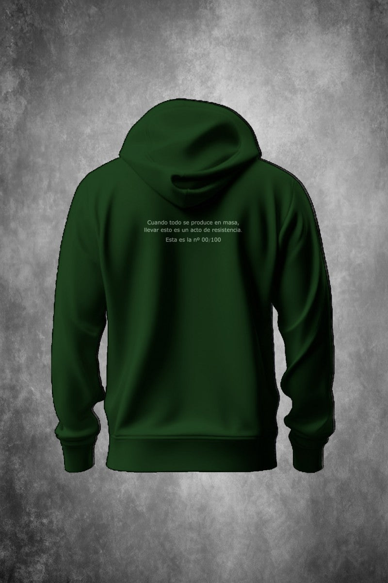 Sudadera de hombre LaSaL SNAKE verde botella