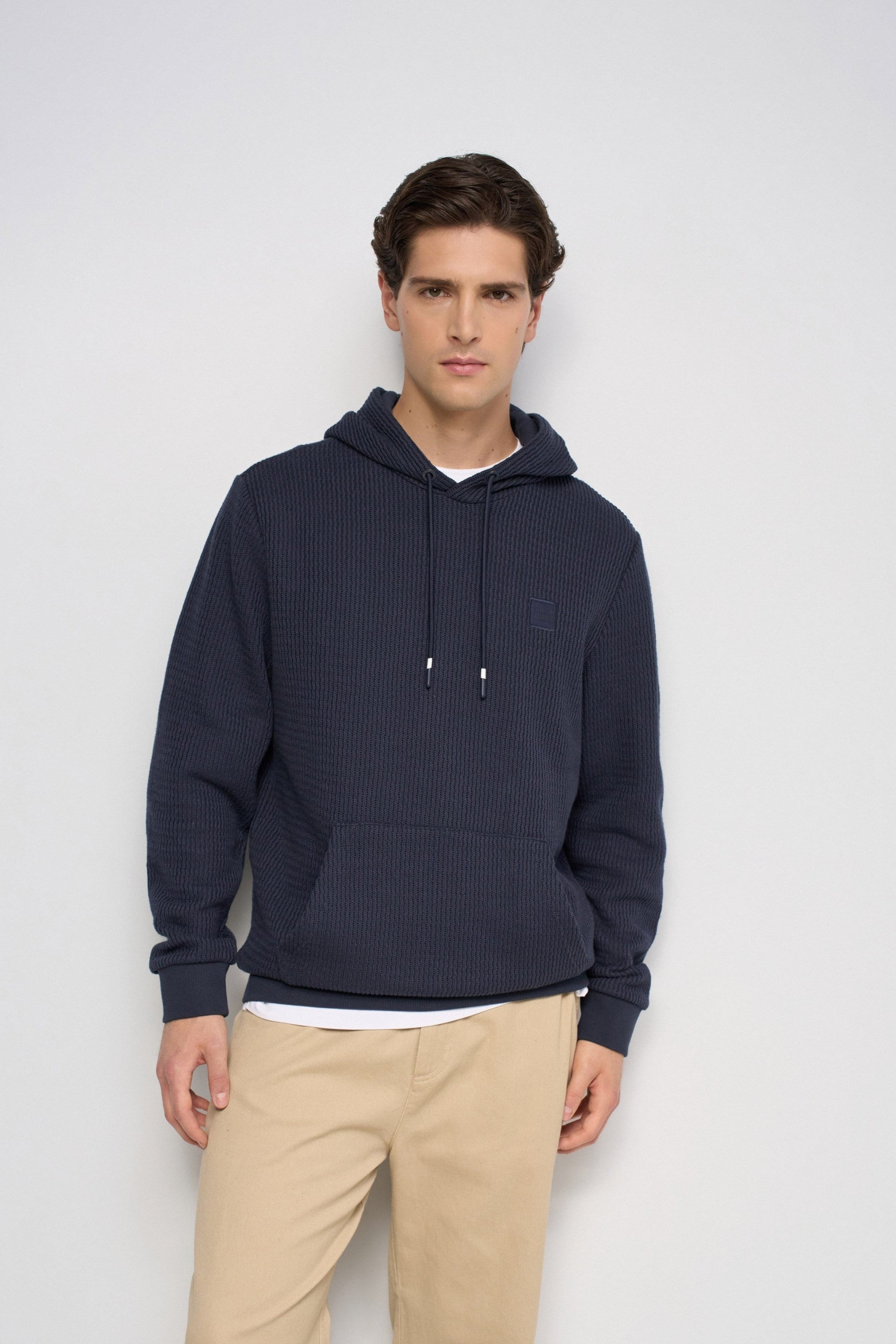 Sudadera Salsa con capucha de punto texturizado