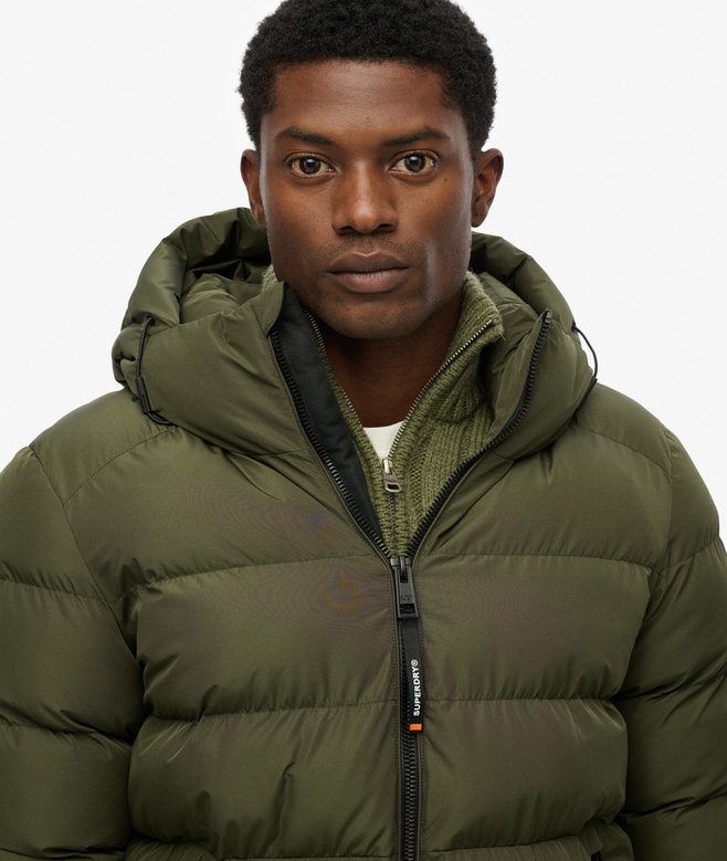 Chaqueta Acolchada Deportiva con Capucha
