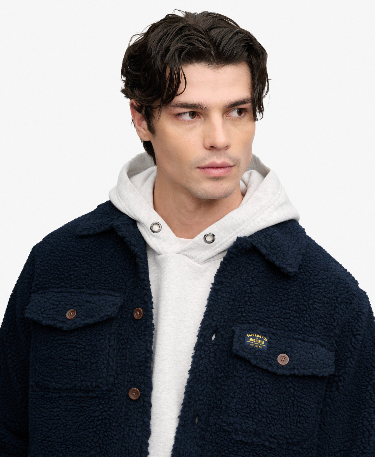 Sobrecamisa de Forro Polar Retro Marino