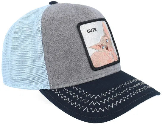 Cute Remix Multi Color Grey/Sky/Black A-Frame Trucker