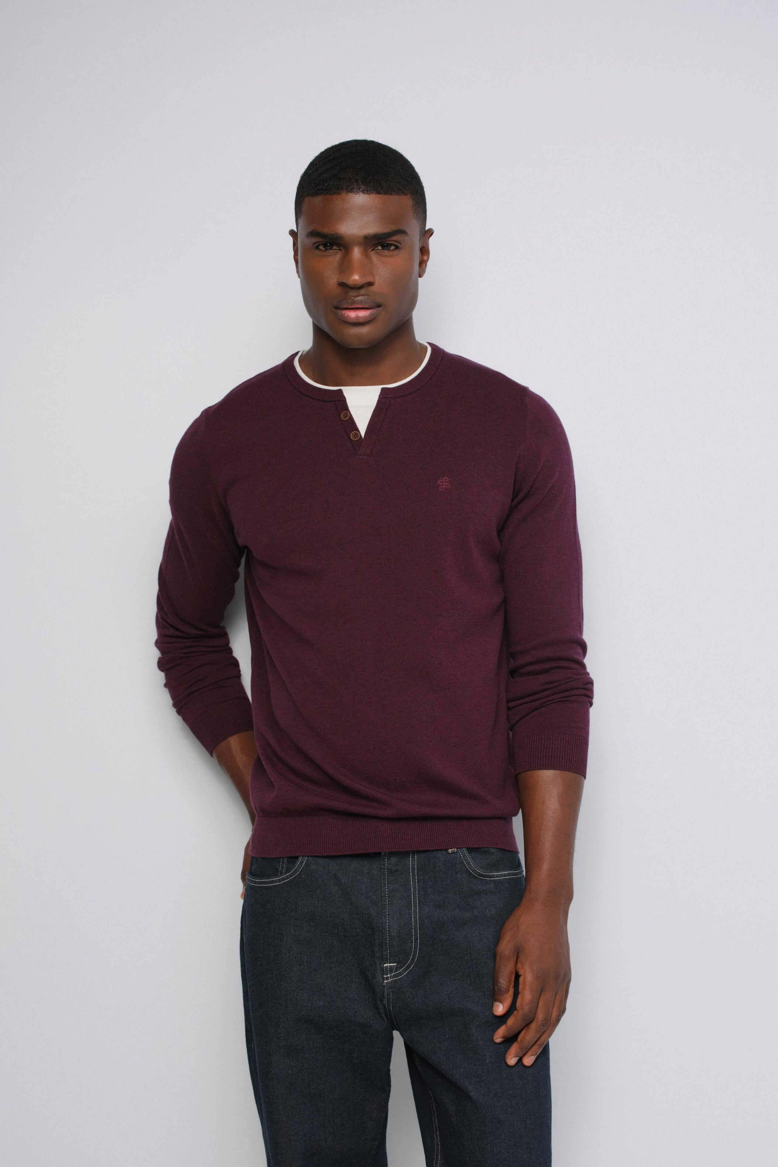 Jersey de punto  Salsa con efecto camiseta Col Vino
