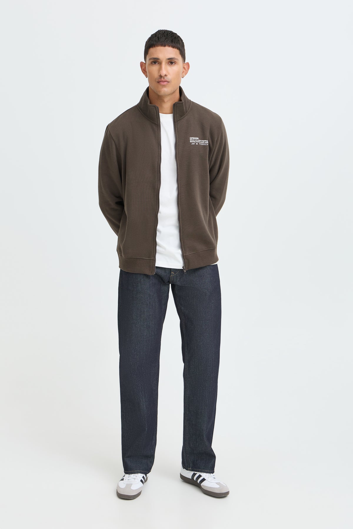 Sudadera Blend BHKenji Sweatshirt con cremallera marrón