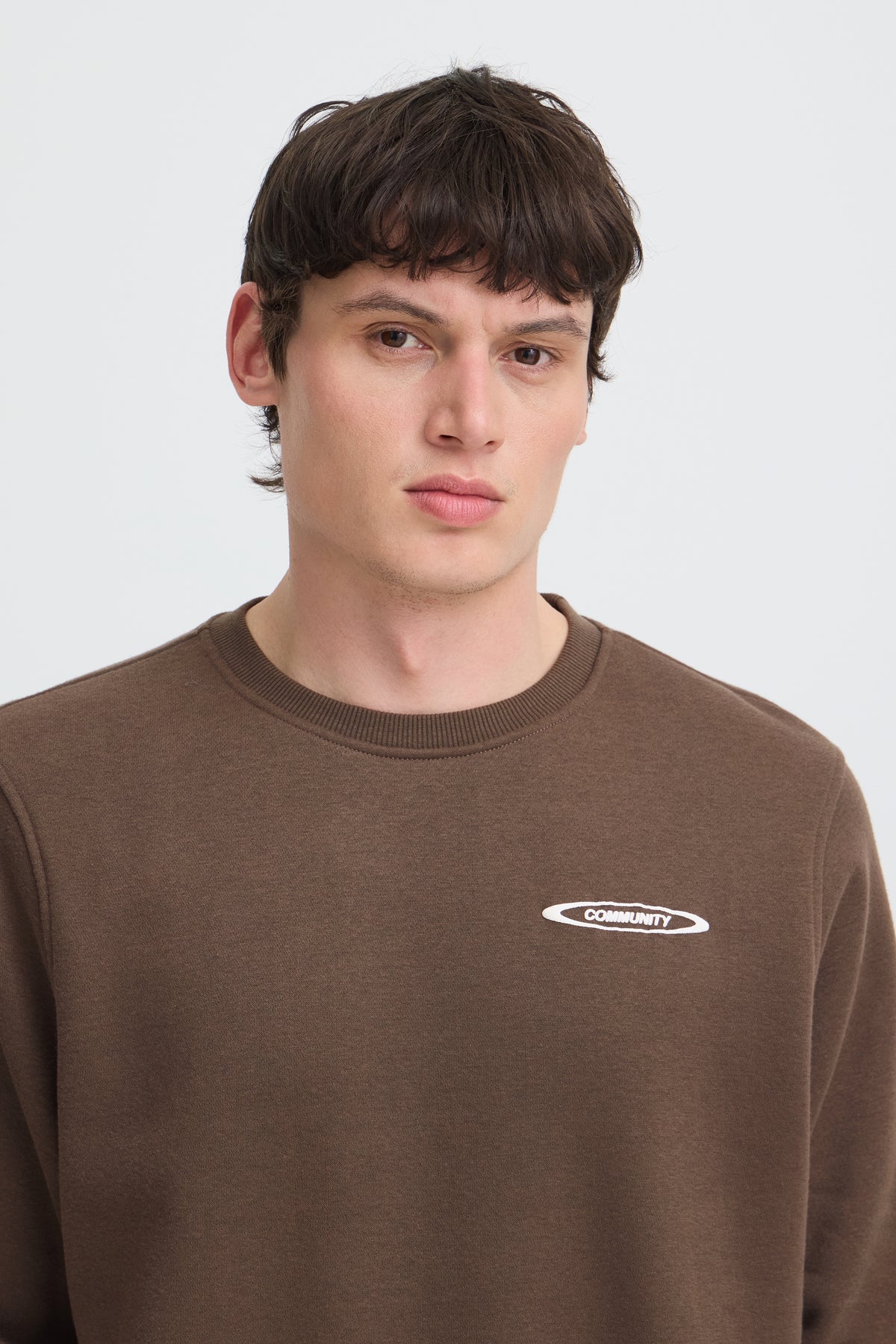 Sudadera Blend BHKEYAN de cuello redondo sweatshirt marrón