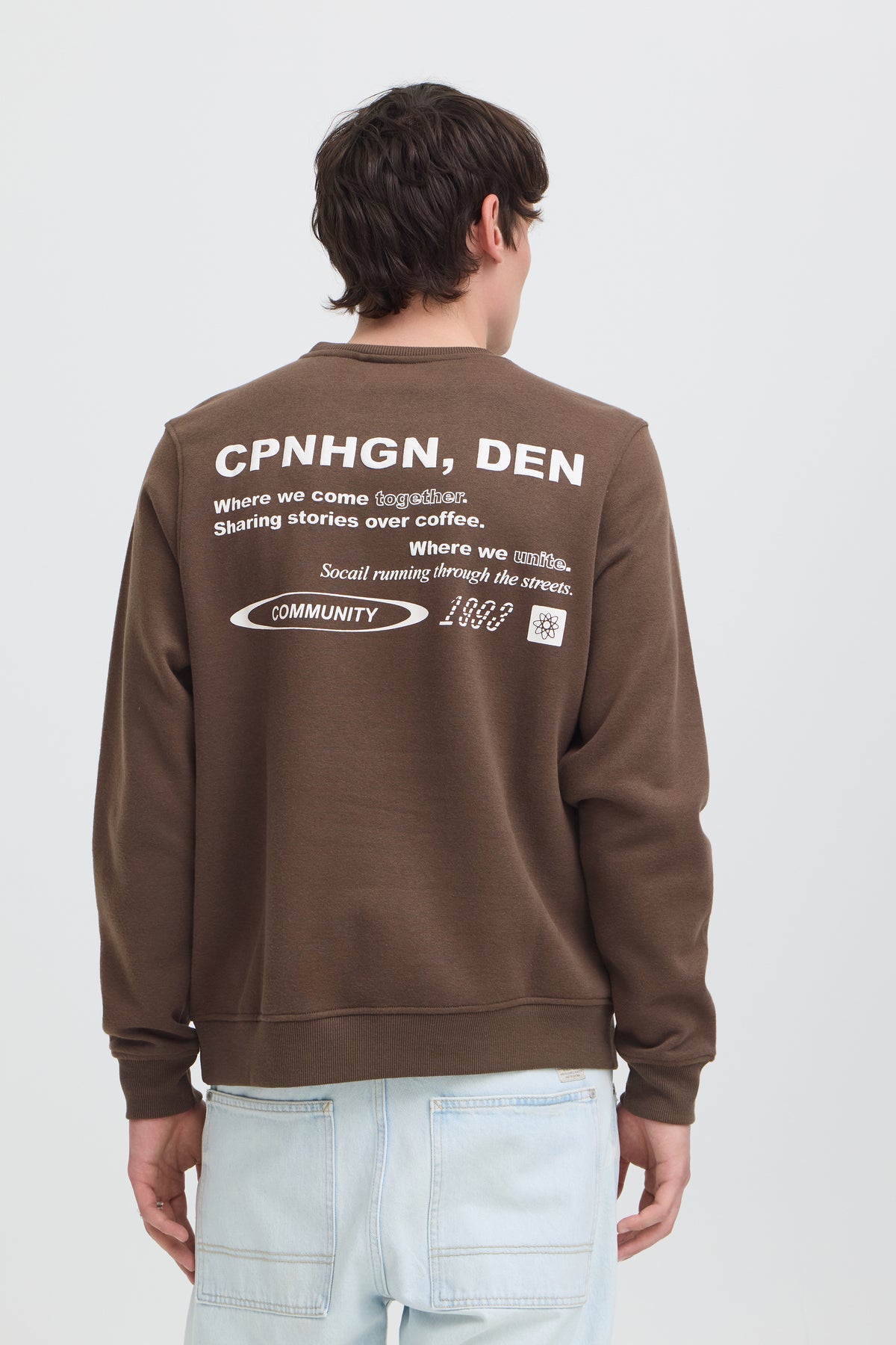 Sudadera Blend BHKEYAN de cuello redondo sweatshirt marrón