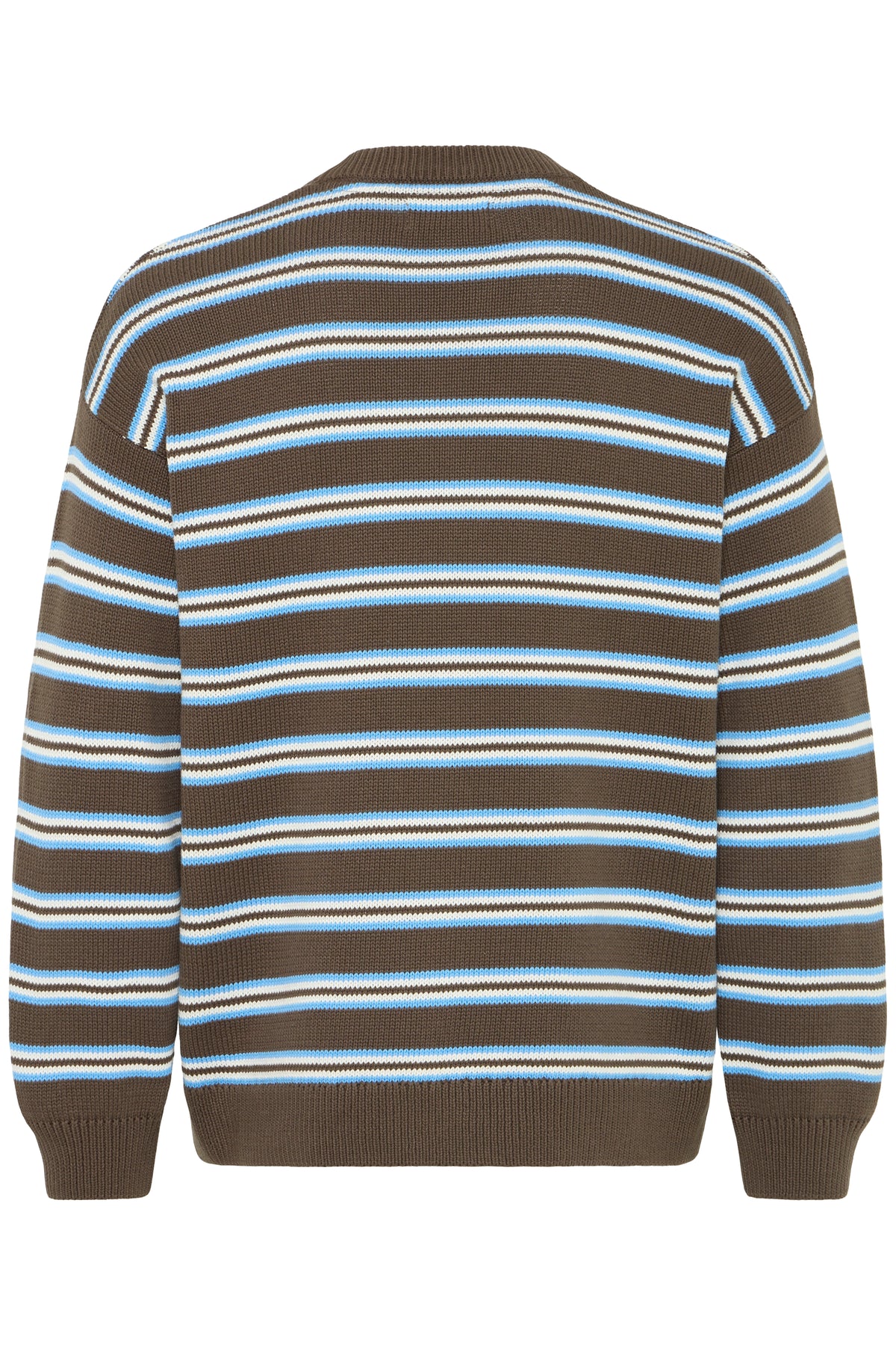 Jersey Blend de rayas de cuello redondo Taupé