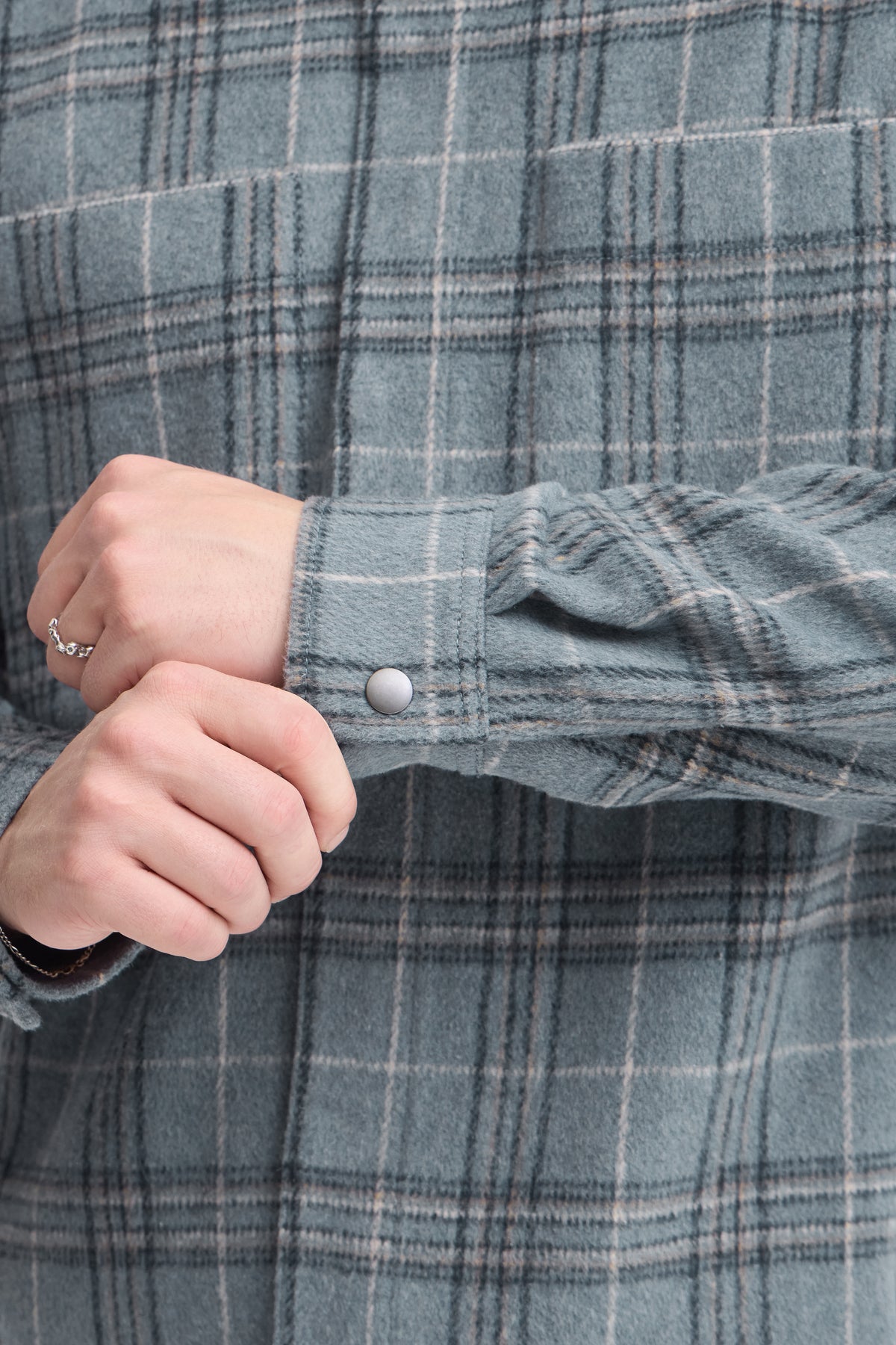 Sobrecamisa Blend de cuadros azul