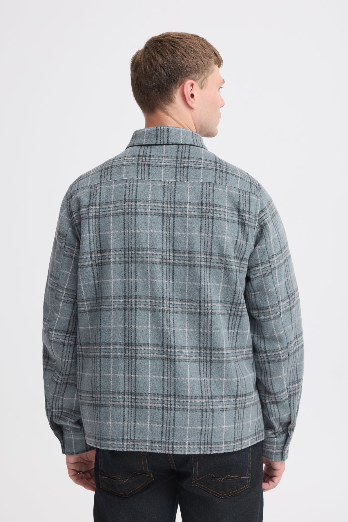 Sobrecamisa Blend de cuadros azul