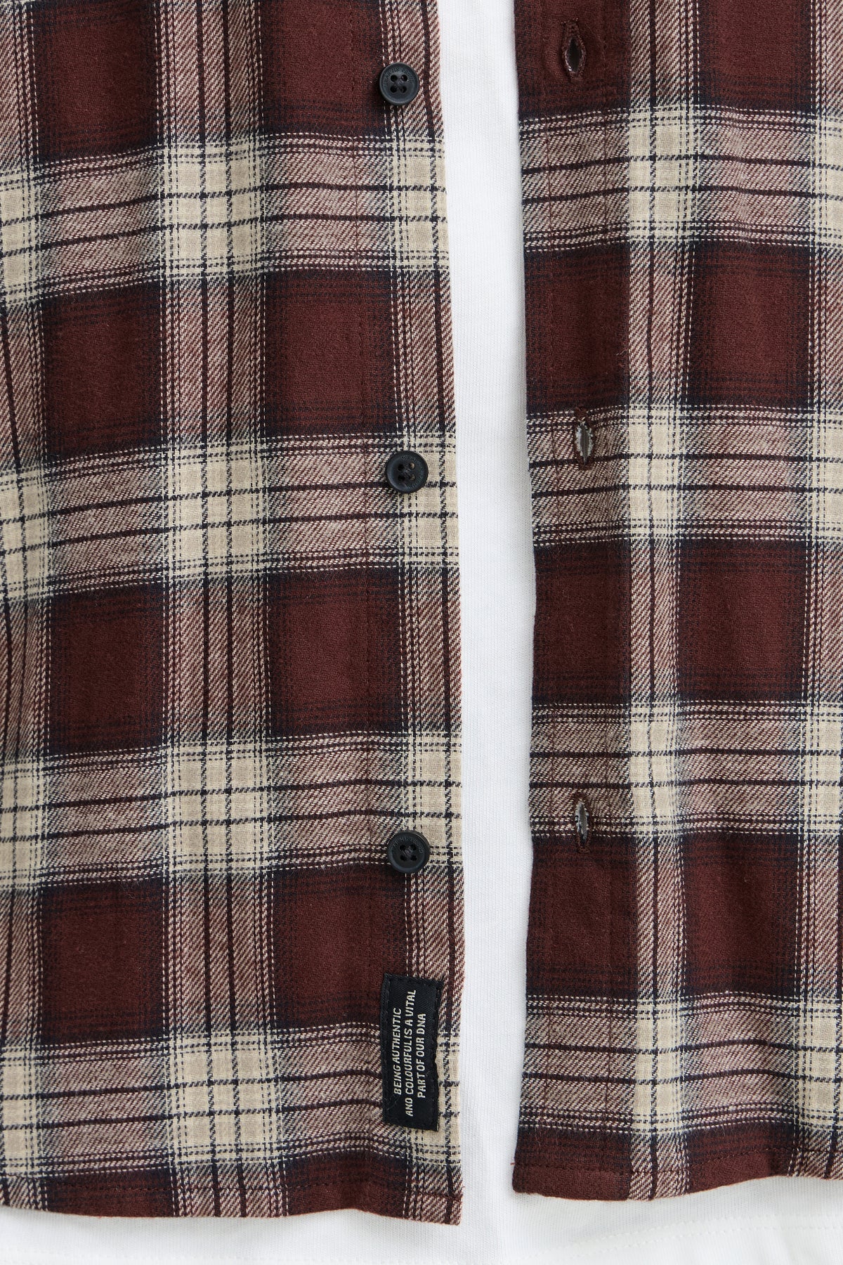 Camisa Blend BHClaus shirt de cuadros granate