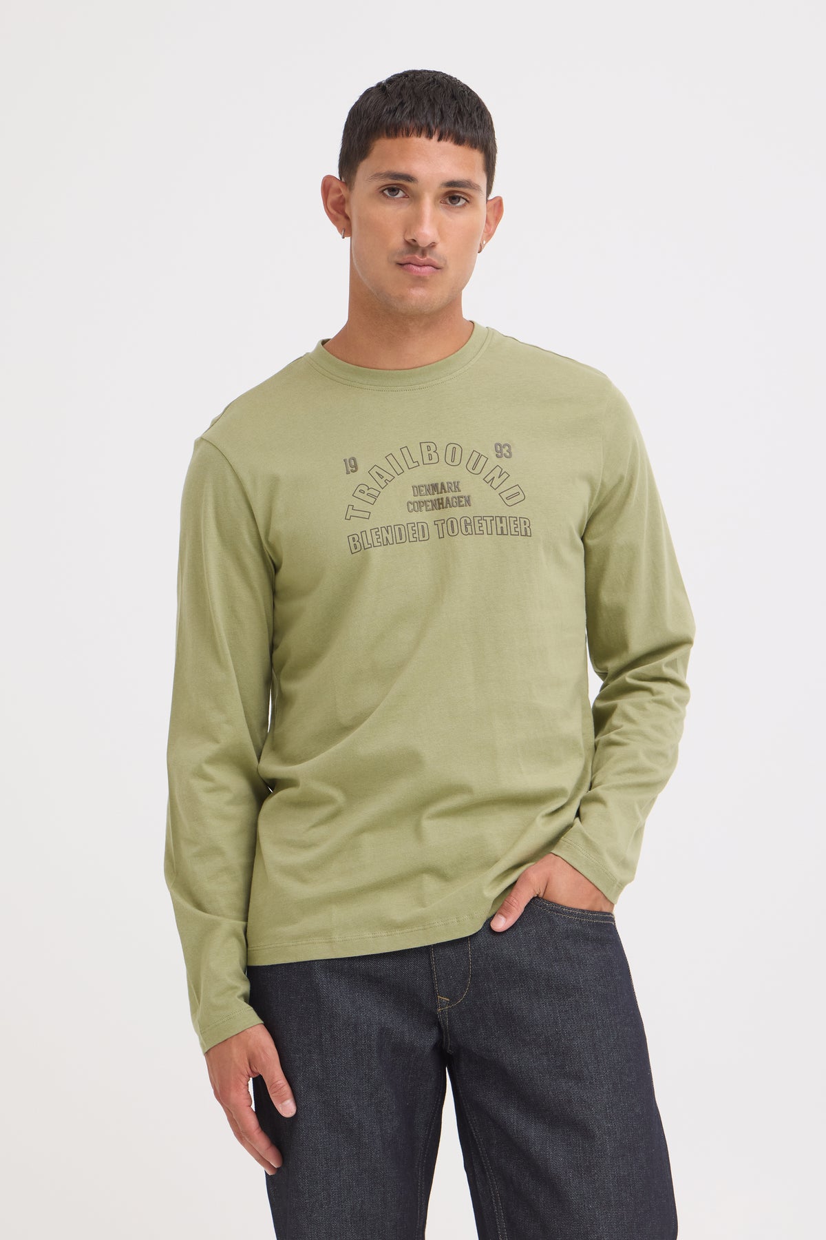 Camiseta de manga larga Blend estampado