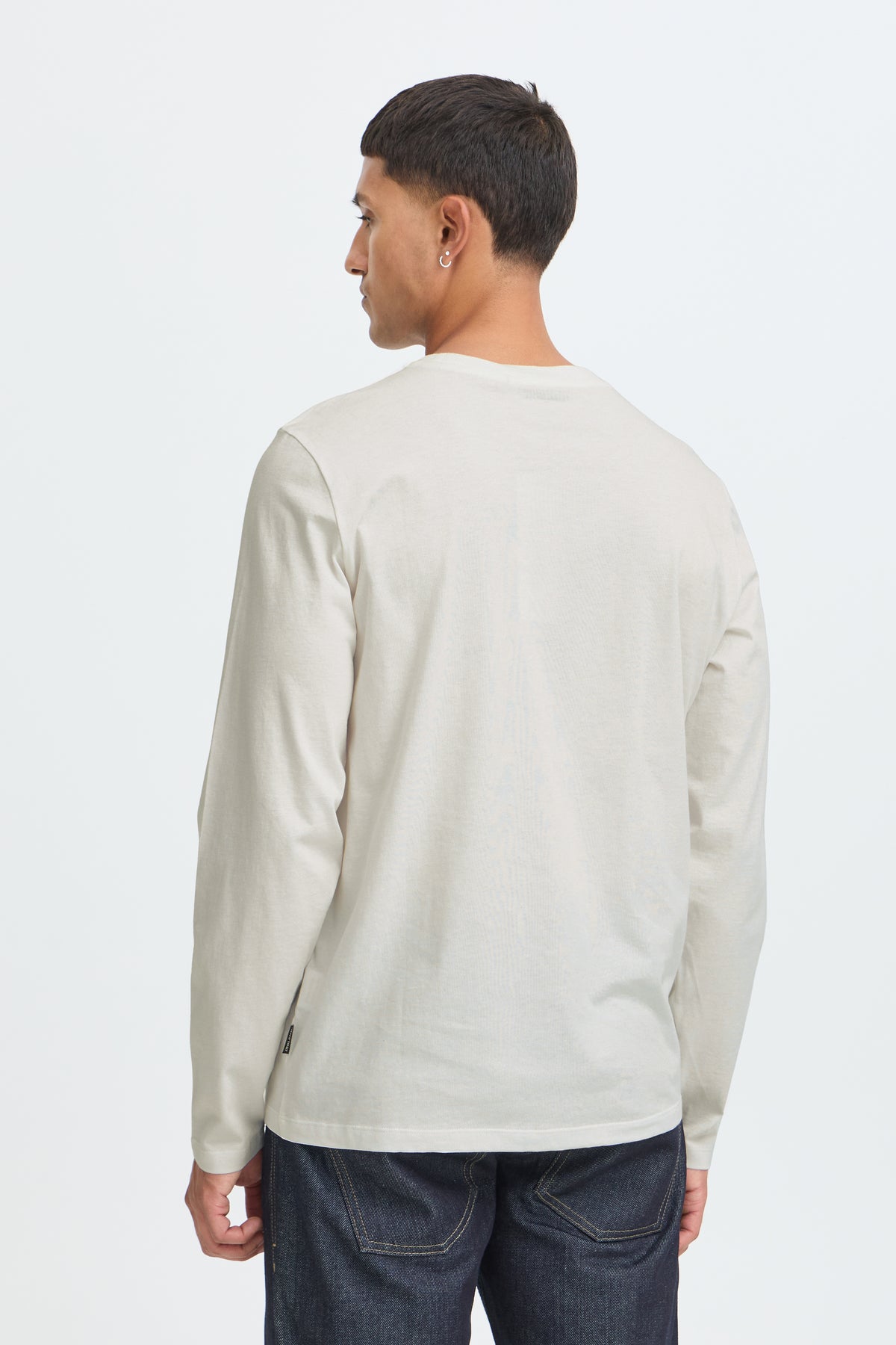Camiseta de manga larga Blend estampado blanco