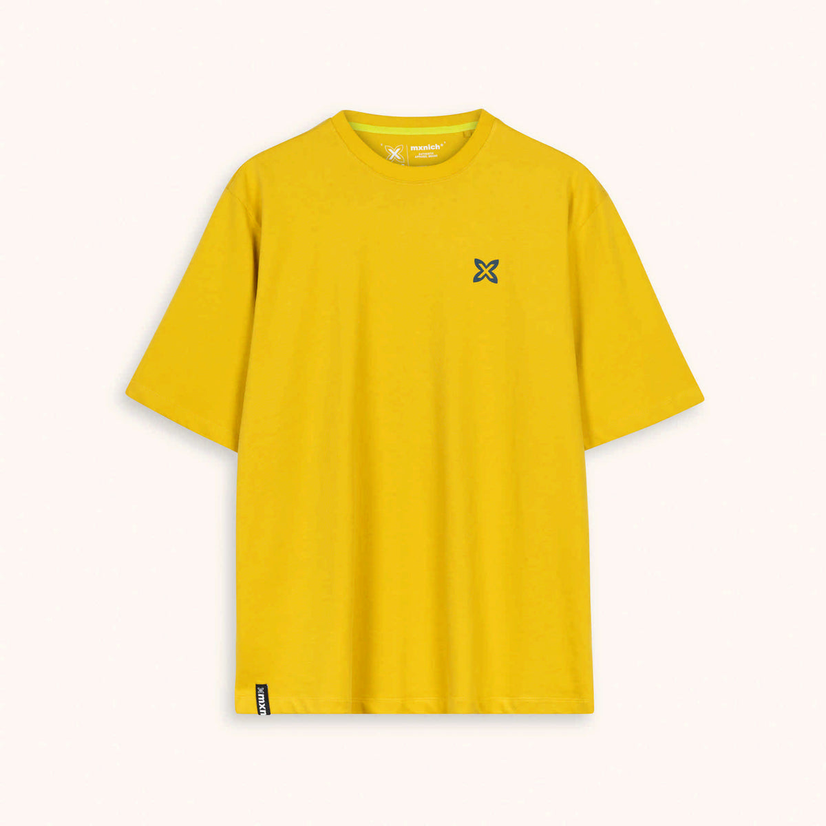 Camiseta Oversize Algodón Orgánico Amarillo Mostaza Estampado Trasero OVERSIZE T-SHIRT PEACK LEMON