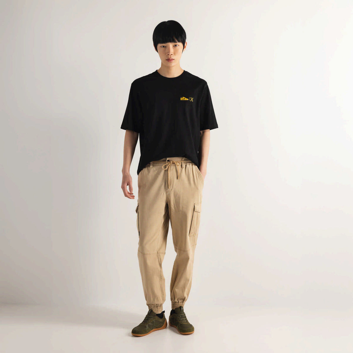Camiseta Oversize Algodón Orgánico Negra Estampado Trasero OVERSIZE T-SHIRT INVADERS BLACK